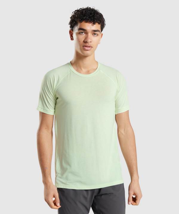 Panske Tricka Gymshark Studio Amplify Hnede Zelene | DY8764290
